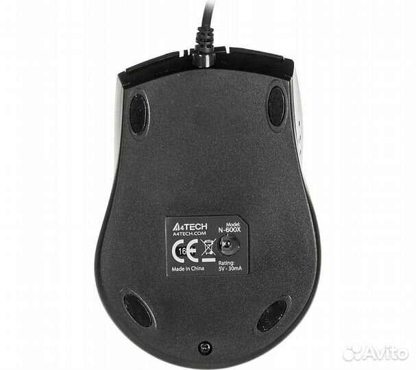 Мышь A4Tech V-Track Padless N-600X, черный