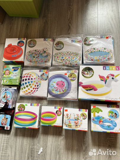 Детский надувной бассейн intex