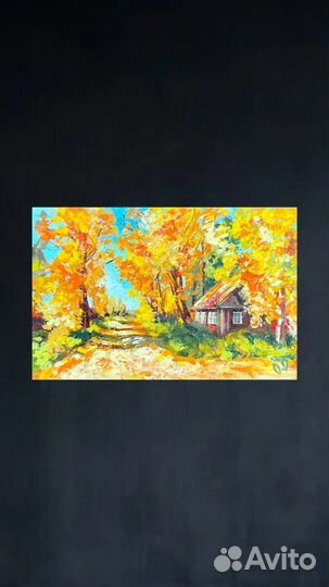 Картины маслом осенний пейзаж