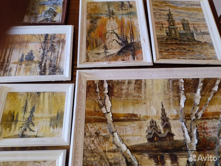 Картины на бересте