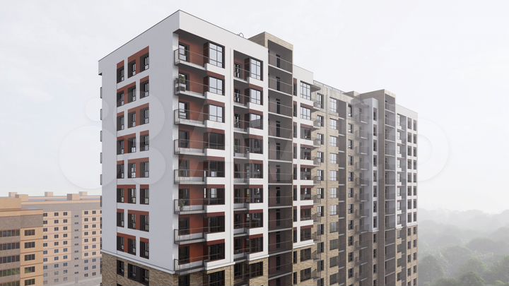 2-к. квартира, 58,6 м², 2/18 эт.