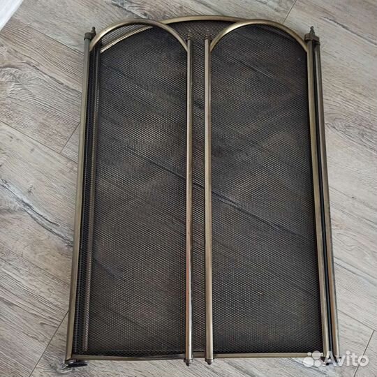 Экран для камина, латунь