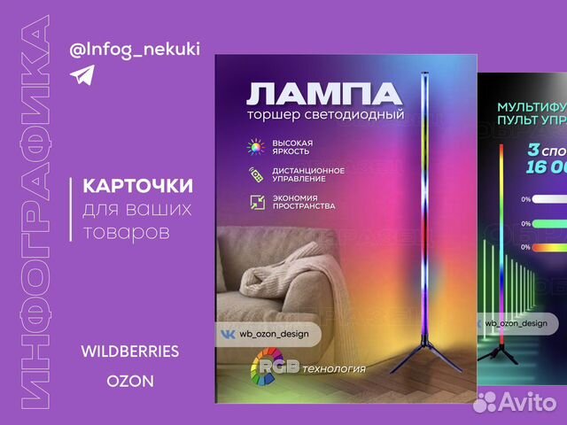 Инфографика для маркетплейсов wildberries ozon