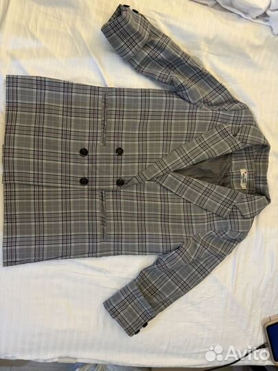 Пиджак женский оверсайзв клетку