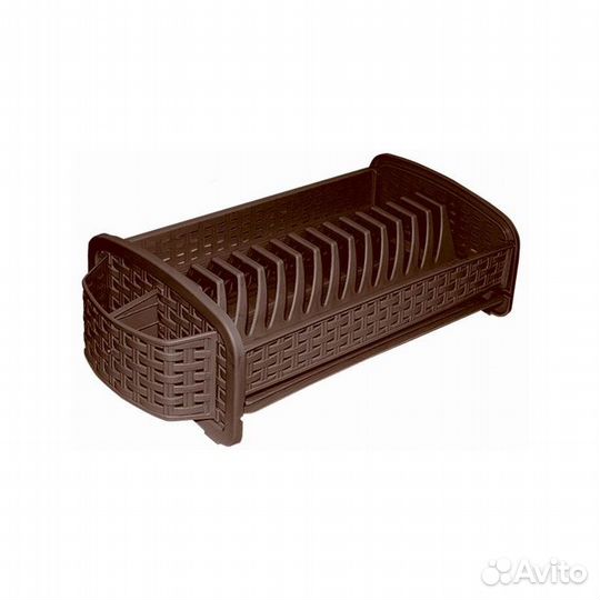 Сушилка для посуды 230x460x140 мм коричневый