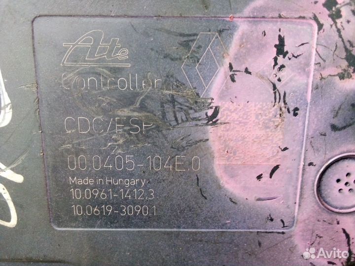 Блок абс Рено меган 3, Флюенс