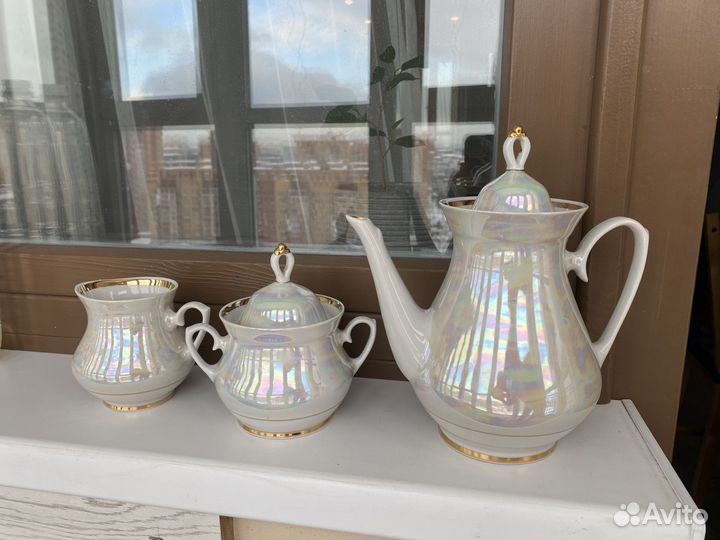 Набор посуды из фарфора СССР