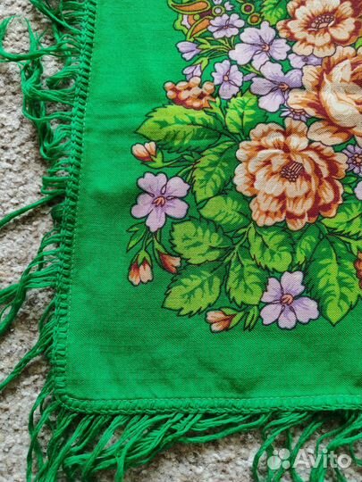 Павловопосадский платок шерсть