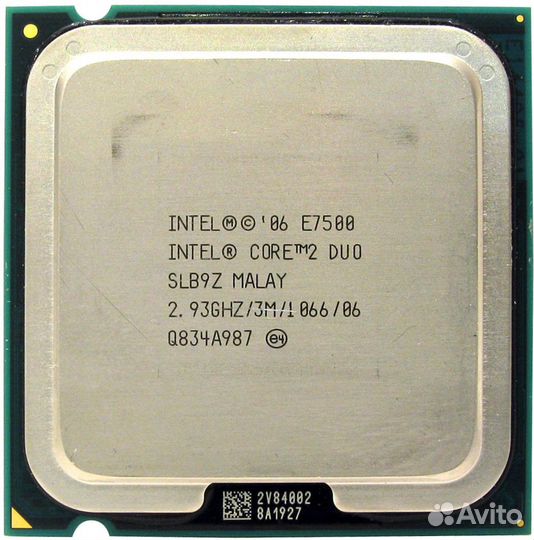 Процессор Intel E7500.Е8200
