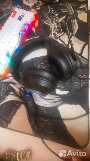 Игровые наушники с микрофоном от bloody