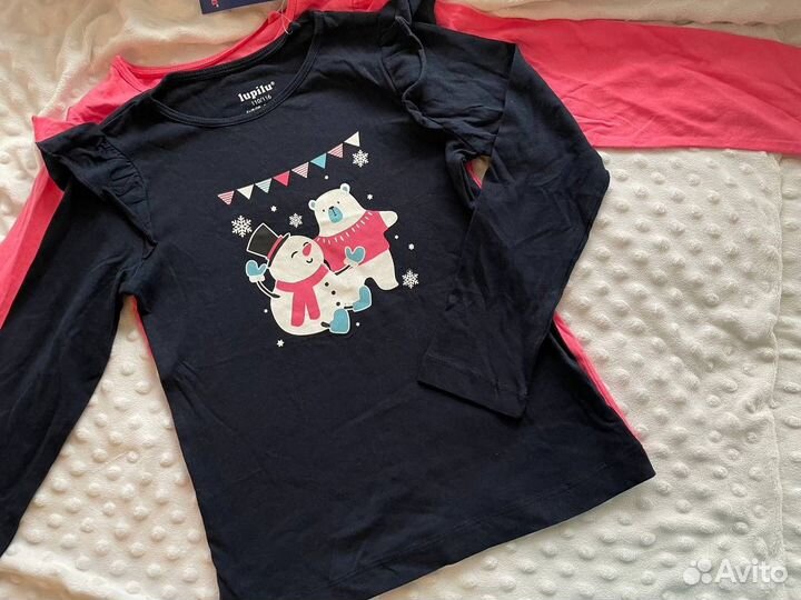 Новогодний лонг для девочки 110/116