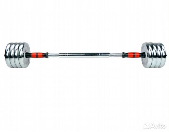 Гантели железные 30 кг + штанга