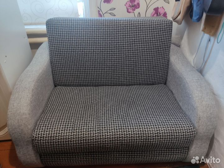 Диван аккордеон серый