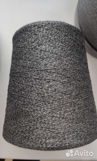 Пряжа итальянская с люрексом бобинная