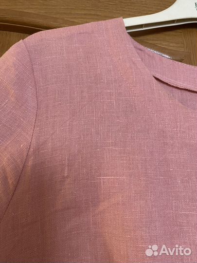 Платье лён 100