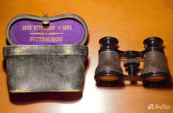 Старинный театральный бинокль John Stevensons Sons