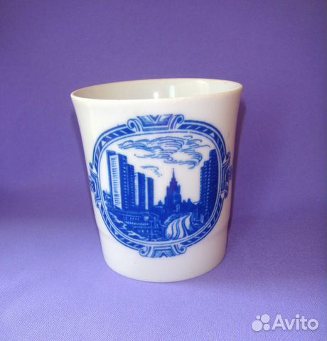 Лфз Бокал Кружка Чашка Москва фарфор винтаж СССР