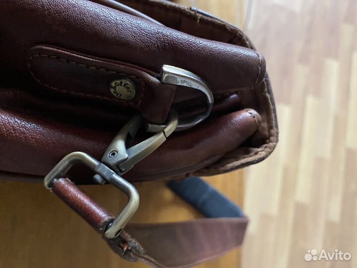 Мужской кожаный портфель dr koffer