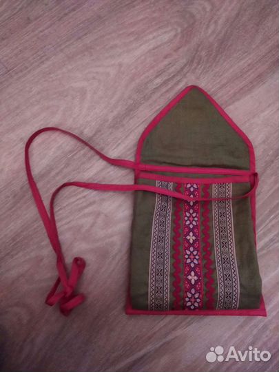 Сумка-карман к костюму для народных танцев