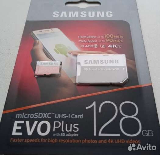 MicroSD Samsung 128GB Evo Plus (MB-mc128ga/RU)
