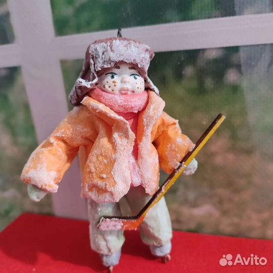 Ватные елочные игрушки СССР