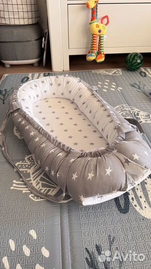 Кокон гнездышко с твердым матрасом