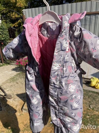 Зимний комбинезон для девочки 80
