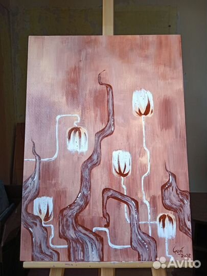 Авторская картина для интерьера 70х50 акрил