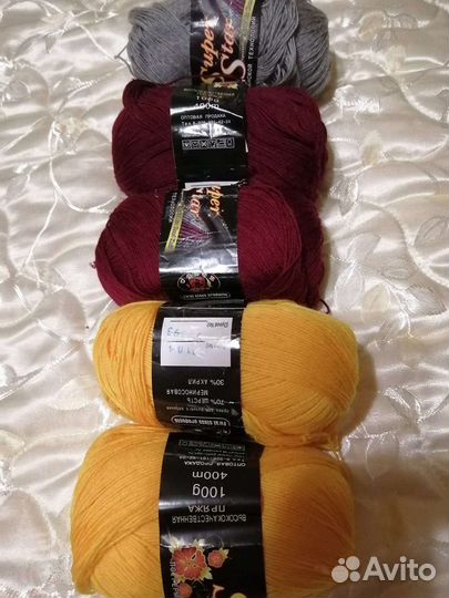Пряжа шерсть акрил