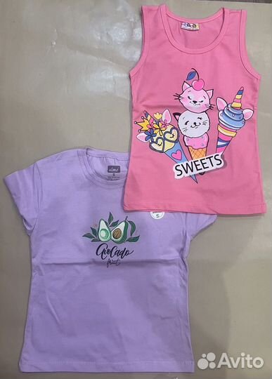 Одежда пакетом новая для девочки р.110