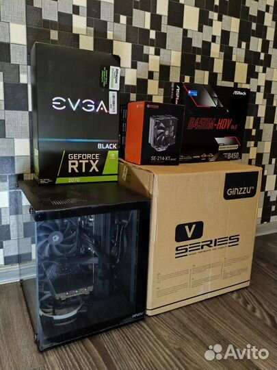 Игровой пк с RTX 2070/ Ryzen 5 5600/16gb