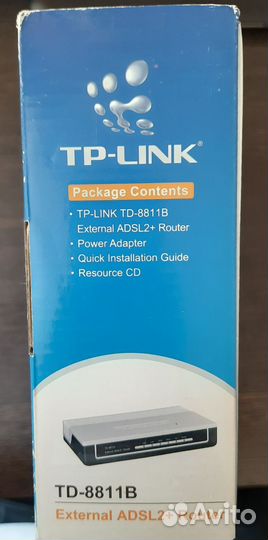 Модем TP-link. External adsl2+ Router. TD-8811B