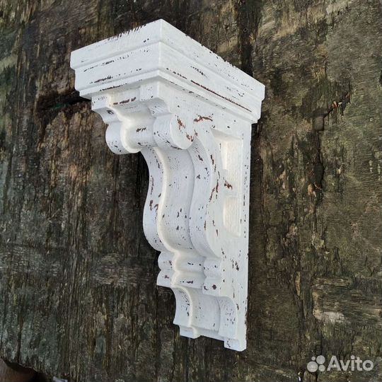 Кронштейн деревянный для кухонной полки Прованс