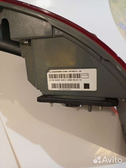 Фара задняя правая LADA vesta