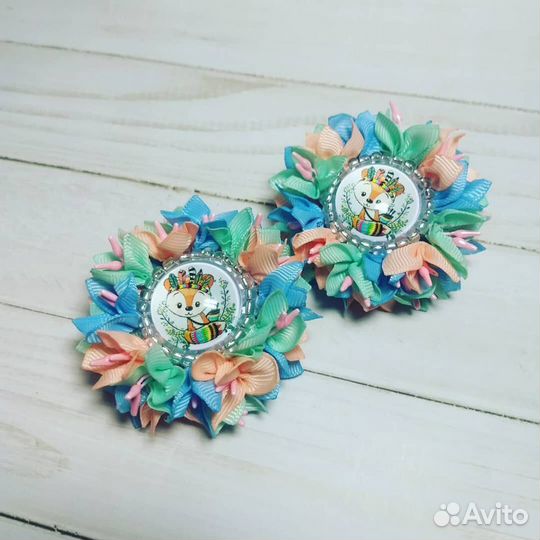 Бантики,оботки,заколки ручной работы