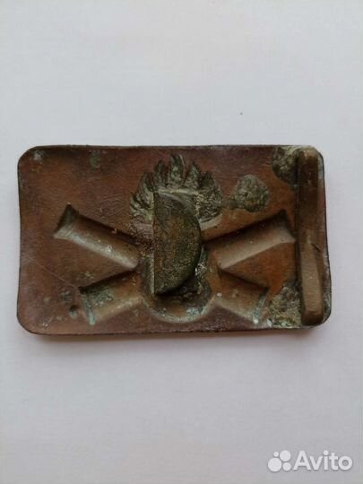 Пряжка царская гренада на пушках