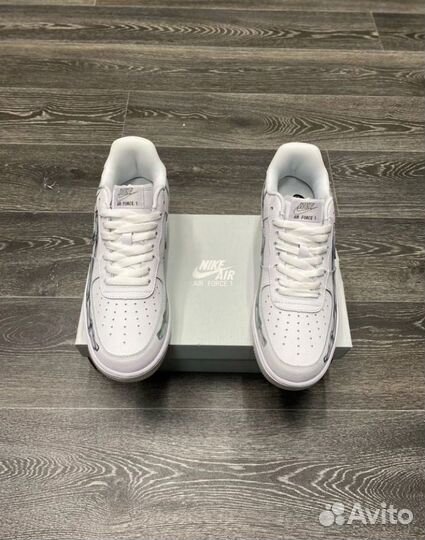 Nike air force 1 low skeleton white