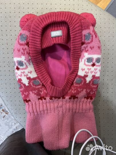 Шапка шлем для девочки