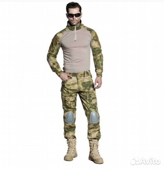 Тактический боевой костюм боец мох мультик олива