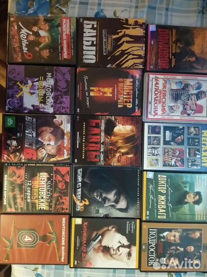 Диски Dvd фильмы жанры разные(цена за все 250шт.)