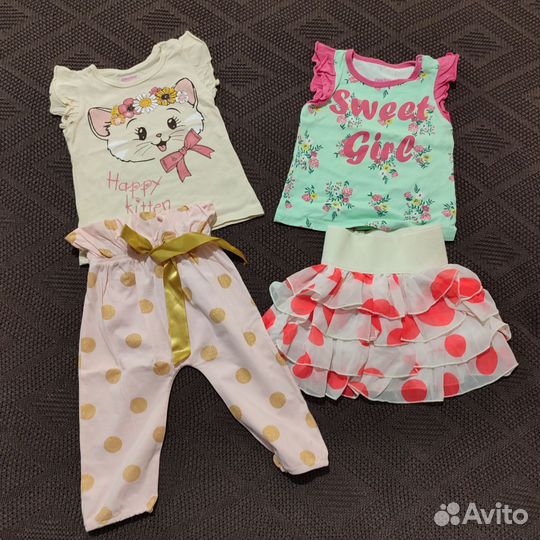 Детские вещи на девочку пакетом 68- 74