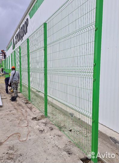 Забор сетка 3д