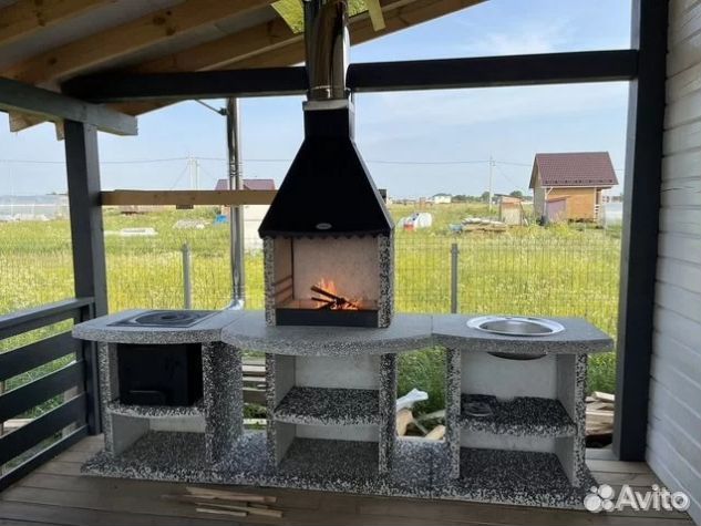 Барбекю Комфорт модульные угловые в наличии