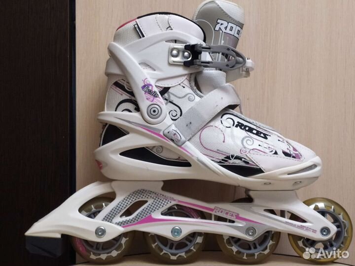 Роликовые коньки женские + защита