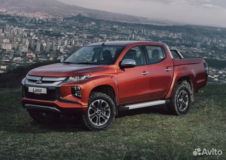 Пороги Подножки Mitsubishi L200 2006-15-19- Silver