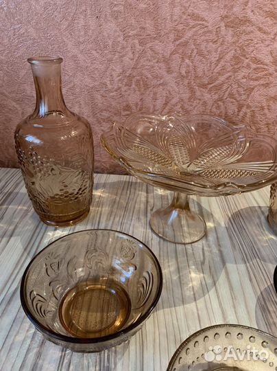 Посуда цветное стекло