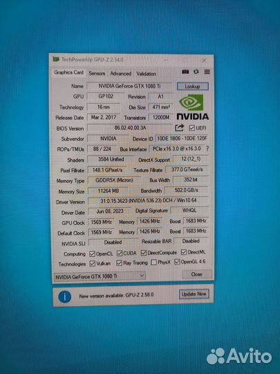 Видеокарта GTX 1080 Ti 11Gb iChill Inno3D X4