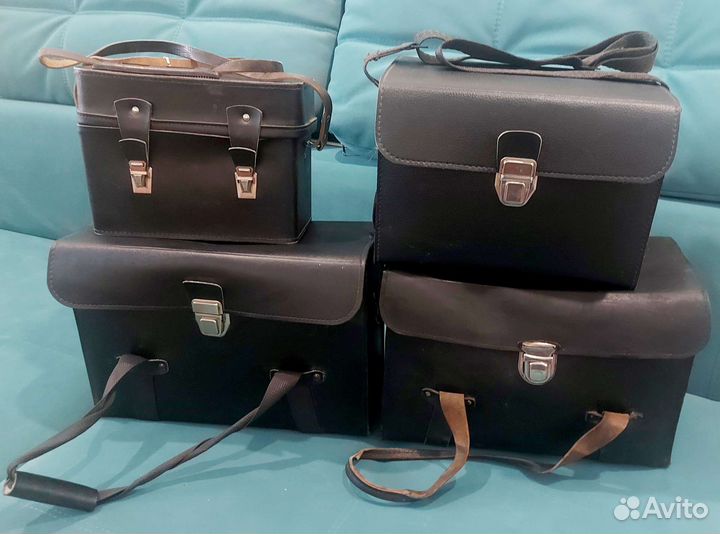 Ретро Кожаный Кофр для фотокинотехники СССР