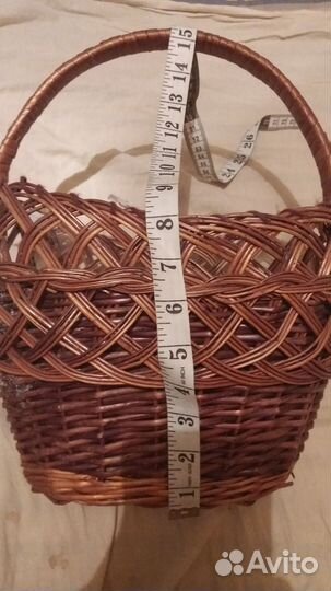 Корзина плетеная для грибов