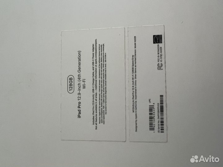 iPad pro 12.9 4 поколение